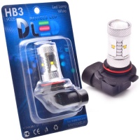 Автолампа светодиодная DLED HB3 9005 - 6 CREE XB + линза (2шт.)