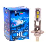 Светодиодная автомобильная лампа H1 DLed - 10 SMD5630 (с линзой) (2шт.)
